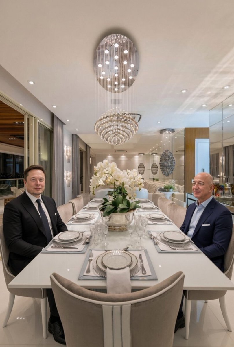 REASAXONMUSK's tweet photo. Elon Musk or Jeff Bezos?
Who would you rather have dinner with?

A)Elon
B)Bezos https://t.co/NwbEeRa0ug