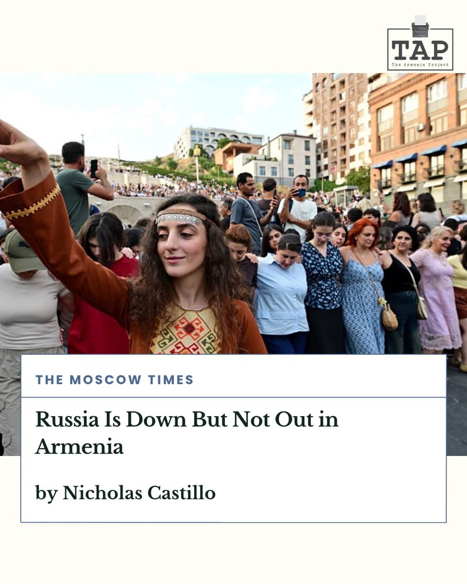 TAP_Armenia's tweet photo. How much leverage does Russia still hold over Armenia?

TAP International Journalism alum Nicholas Castillo examines Russia’s economic pressure on Armenia, from agricultural export restrictions to gas, in his latest article for @MoscowTimes.

Read more: https://t.co/LxpDmiSNs0 https://t.co/qIhOYHkWqQ