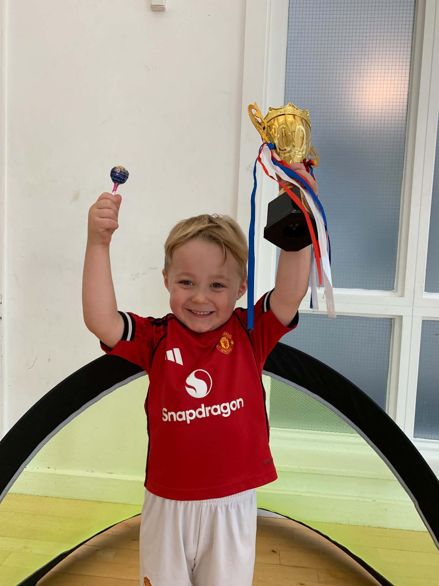 FootballingSup1's tweet photo. Great job to Joey for being St Mary's Island Mini Superstar of the week. He was super accurate when kicking the ball during our treasure challenge, where the children had to kick the ball and knock off the treasure on top of it. https://t.co/Z6jOyIClxs