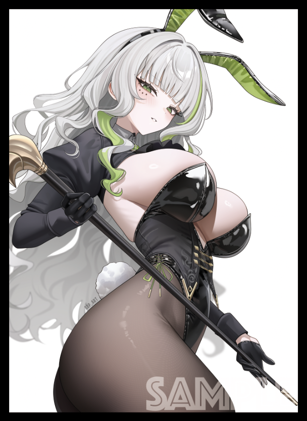 eatos_ye's tweet photo. COMIC1☆29/エアコミ1 新作発表⑥

「フィレン（バニー）」 の スリーブ（一部が光ってます） や プレイマット になります！

イラストレーターは AbP_Art（@AbP_Art) 様です。 https://t.co/YE8om0FXRO
