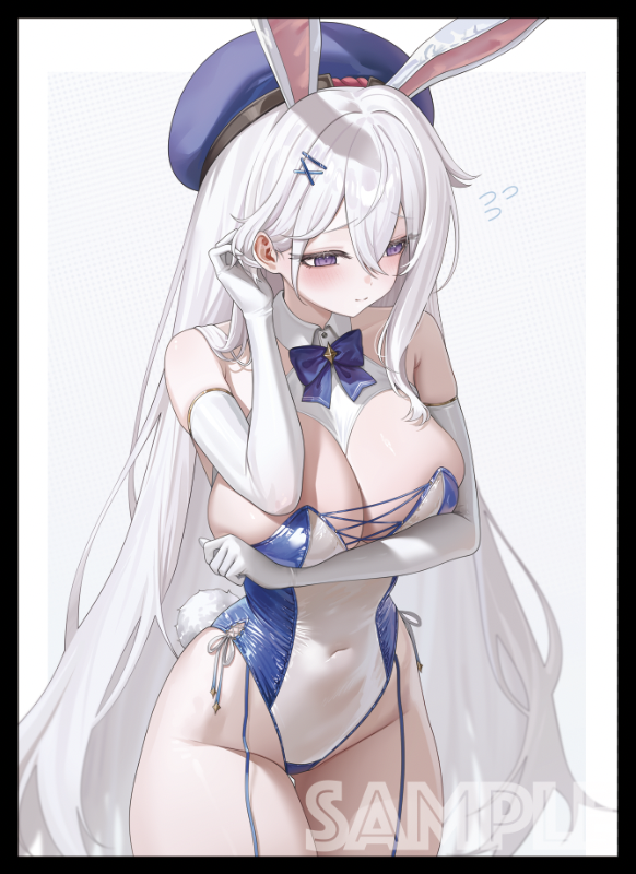 eatos_ye's tweet photo. COMIC1☆29/エアコミ1 新作発表⑨

「レイス（バニー）」 の スリーブ（一部が光ってます） や プレイマット になります！

イラストレーターは AbP_Art（@AbP_Art) 様です。 https://t.co/tNo2jyXRxo