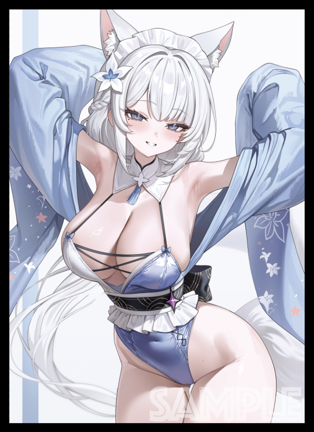 eatos_ye's tweet photo. COMIC1☆29/エアコミ1 新作発表⑩

「オトハ（バニー）」 の スリーブ（一部が光ってます） や プレイマット になります！

イラストレーターは AbP_Art（@AbP_Art) 様です。 https://t.co/8pLeBJUXVF