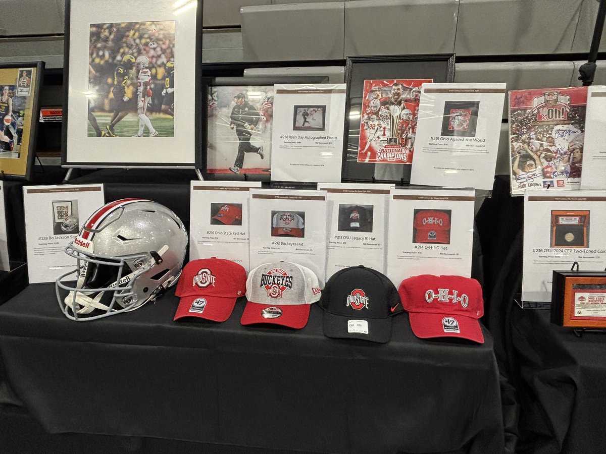 VASJHighSchool's tweet photo. Tonight’s Continue the Dream Gala Silent Auction is open until 9:45pm &amp; we have something for all sports fans! Historical artifacts, apparel &amp; unique items from our Cle sports teams, the Buckeyes &amp; more. Just tap https://t.co/PFzgTu4OHQ to bid on so many great items &amp; raffles https://t.co/8eki5jqpXG