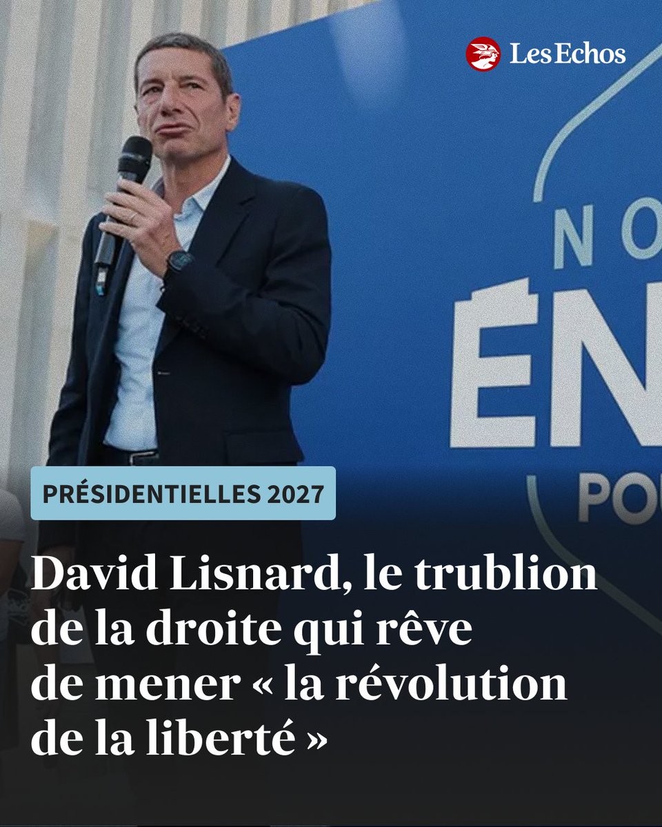 LesEchos's tweet photo. 🗳️ Défenseur d'un libéralisme décomplexé, le maire de Cannes poursuit sa campagne vers l'Elysée et menace de priver Bruno Retailleau de précieuses voix. ➡️ https://t.co/i5NPStyCkZ https://t.co/y44AhoP7FI