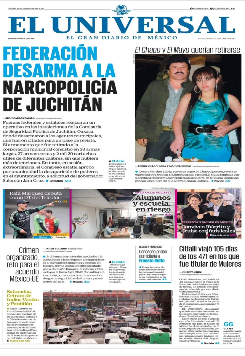 Arouet_V's tweet photo. El 6 de marzo de este año @latinus_us exhibió a @CitlaHM porque, durante su cargo en el gabinete, le gustó viajar mucho, sobre todo para apoyar en las labores de propaganda a @Claudiashein y participar hasta en el extranjero en eventos con los mismos fines de propaganda. Este 26 de septiembre @El_Universal_Mx le da continuidad a esa información. Aunque no cita a Latinus, los datos se complementan.

Citlalli Hernández no fue una funcionaria de Estado, es decir, no apoyó a las mujeres, a las madres buscadoras por ejemplo. Lo suyo ha sido siempre la grilla.