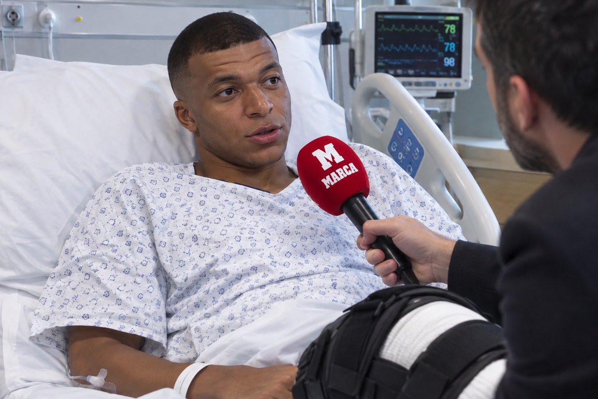 Msn_sis0's tweet photo. 🚨💣 Kylian Mbappé sera en interview demain à l’hôpital pour le Ballon d’Or. https://t.co/qzZmOZbPKH