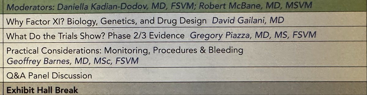 DanielleV_PA's tweet photo. Starting Day 2 with a great breakfast presentation on Factor XIa inhibitors in secondary stroke prevention. Thanks G &amp; G! Look for more information at 10am! 
#VSS2026 @SVM_tweets https://t.co/x0nThb6Put