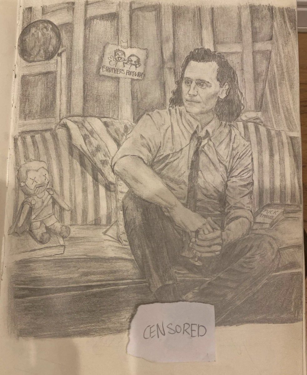 TricksterWolf3's tweet photo. He loves that Thor plush🥰🥰
#loki #fanart https://t.co/UISdetW2IP