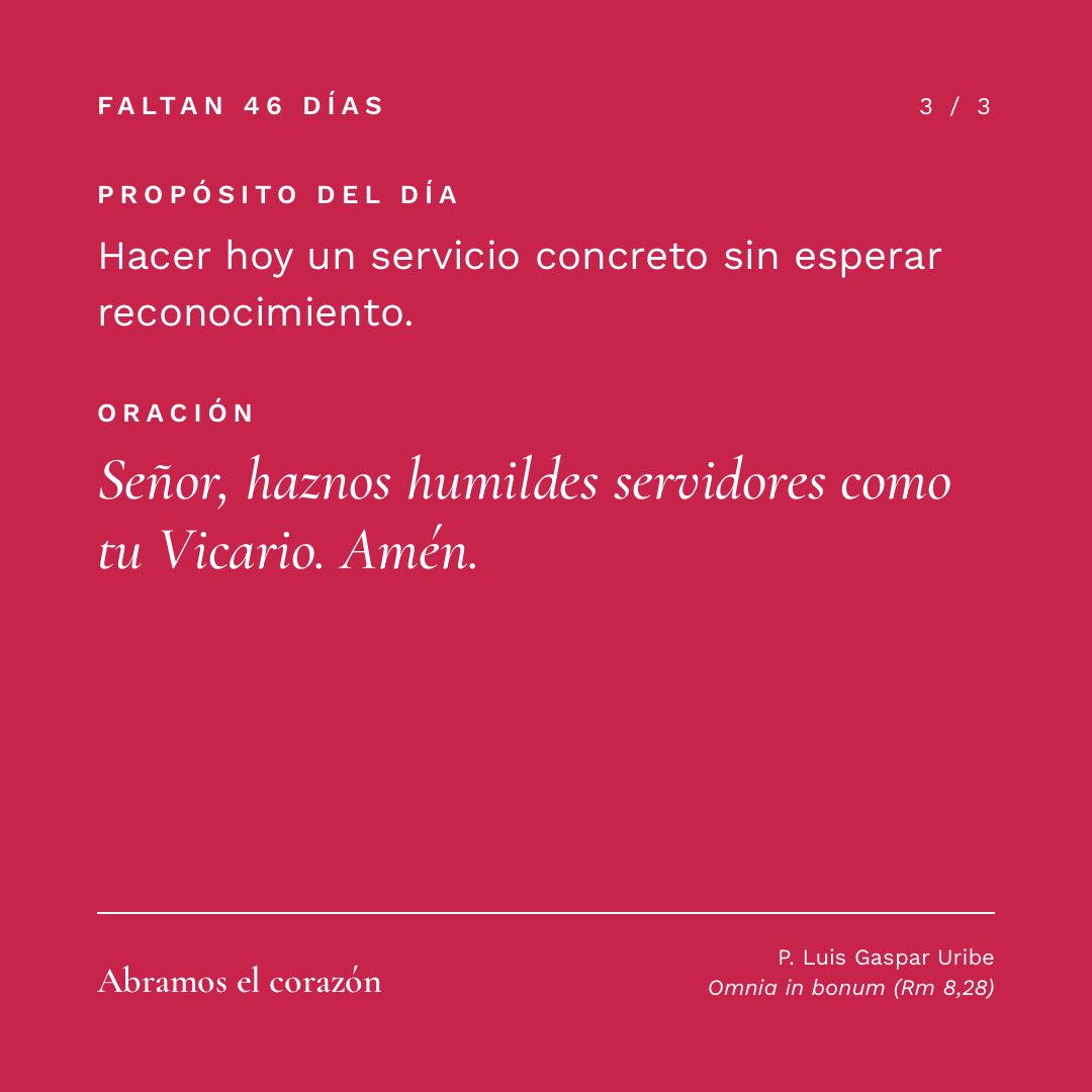 PadreLGaspar's tweet photo. Faltan 46 días. Papa Leon XIV vuelve a casa.

@Pontifex_es , hijo de San Agustín: «con ustedes soy cristiano y para ustedes obispo». Servir antes que mandar. #AbramosElCorazón #ConToribioyLeonAbramosElCorazon https://t.co/73vfEKlUs2