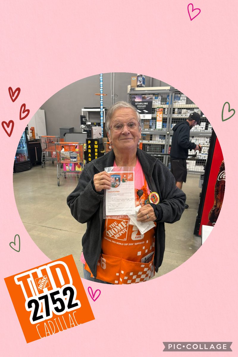 HomeDepotCadill's tweet photo. Cashier Linda opened up 34 Home Depot credit cards on the first half of 2026. We thank her with a Homer Award for Creating Shareholder Value #cadillac2752 #successstartshere #homerawards! #cadillaclegends #michiganlegends https://t.co/stPHhfCFEI