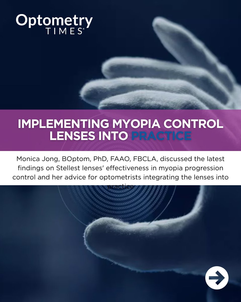 OptometryTimes's tweet photo. 👁️ This week in optometry:
Major developments in the field of myopia take the spotlight. Experts also weight in on AI in practice, oculomics, and next week's AAOpt 2026 meeting. Find out what to look forward to in our recap:
https://t.co/O6Qvxur9Ok https://t.co/48s0r2u4Tz