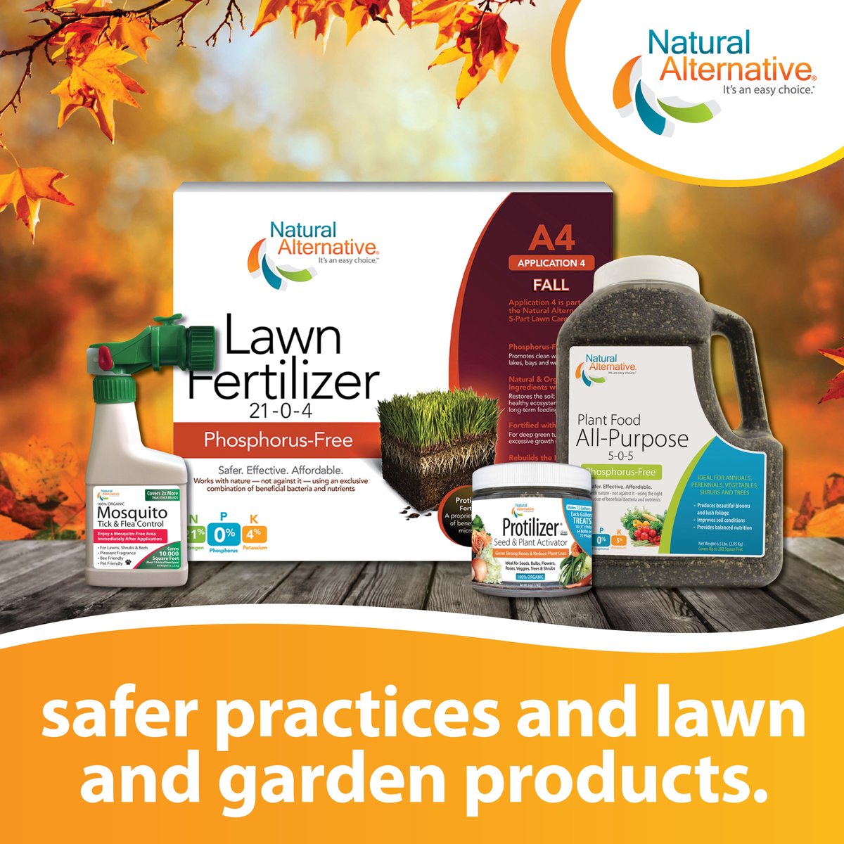 NaturalAltBrand's tweet photo. 🍂 Fall is here—are you ready?
From lawn care essentials to garden must-haves, make sure you have what you need to keep your outdoor spaces thriving all season long.
🛒 Shop our fall favorites: https://t.co/gRmT4TtHBZ
#NaturalAlternative #FallReady #LawnCare https://t.co/1siWR5UdTn