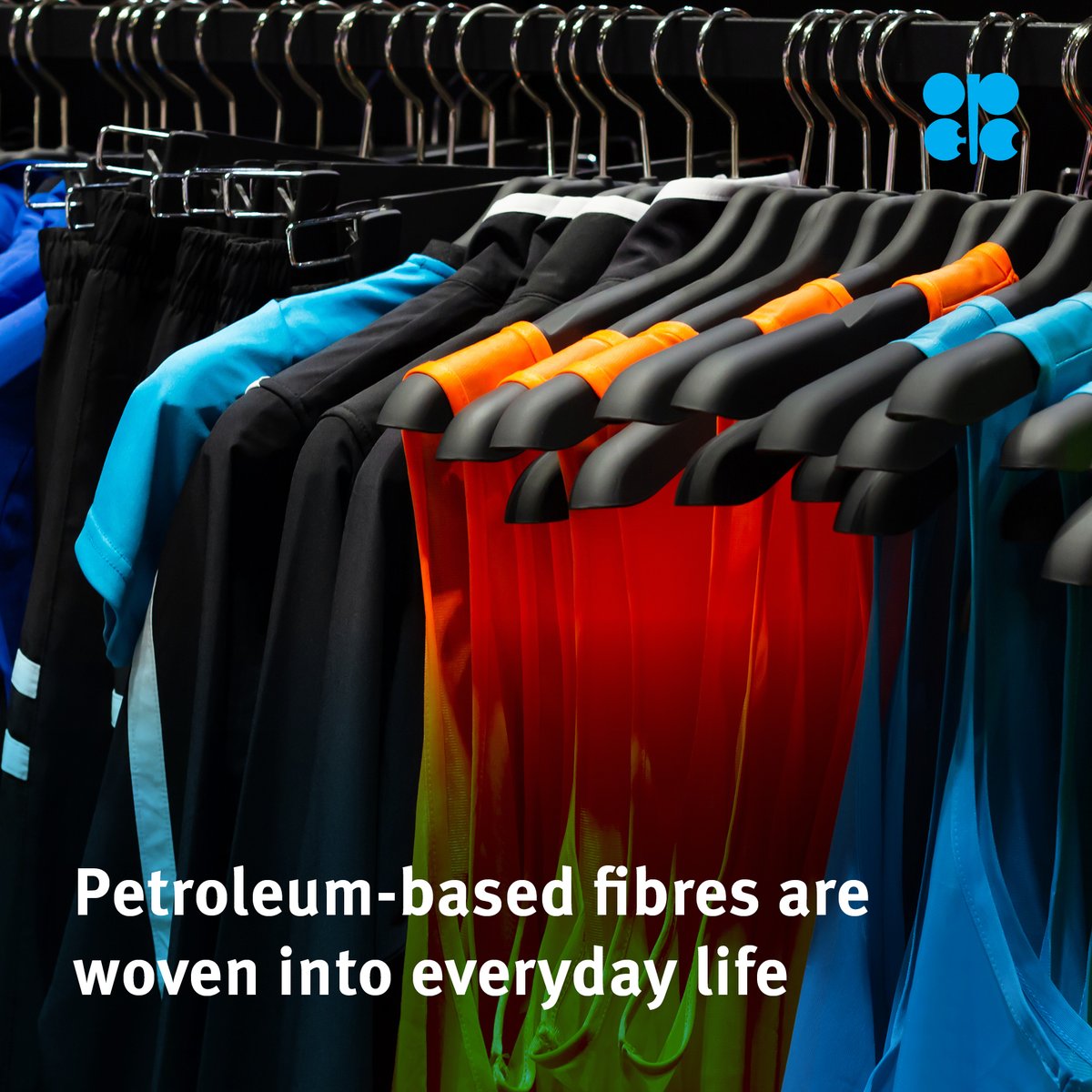 OPECSecretariat's tweet photo. Over 340 million barrels of oil are used every year to make synthetic fibres, 70 million barrels of which is specifically for polyester. #OilChangedEverything https://t.co/OU4nusBxOy