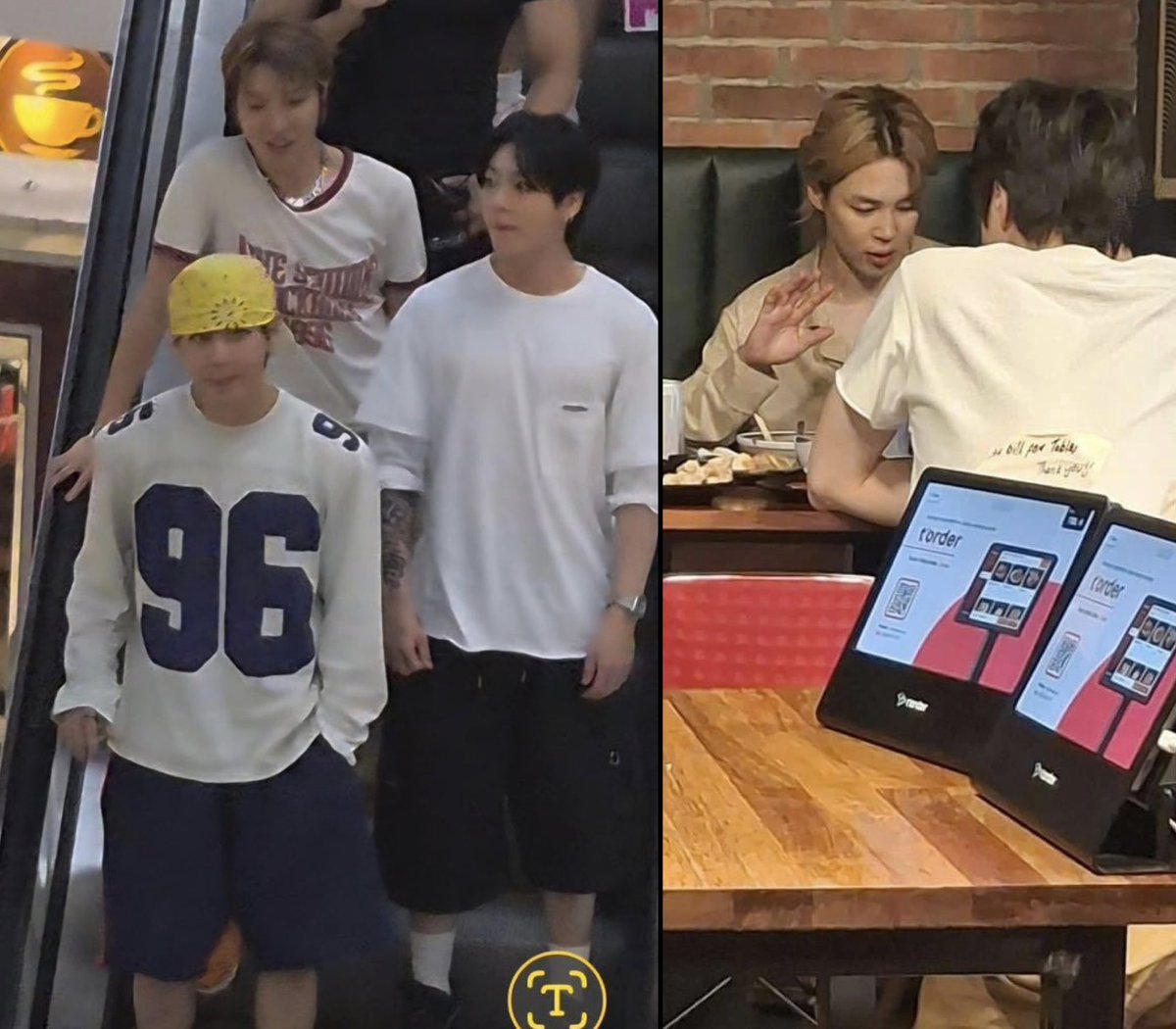 CalicoCat13_13's tweet photo. Them: omg, when 🐿️🐻🐰 hang out together, it’s only them the whole day! 
It’s proof they haven’t seen the other members… especially the ONE 🐥 member!

Well…… 

Best example for: only because members were spotted at different places, it doesn’t mean they haven’t seen e/o that same day! 🙄