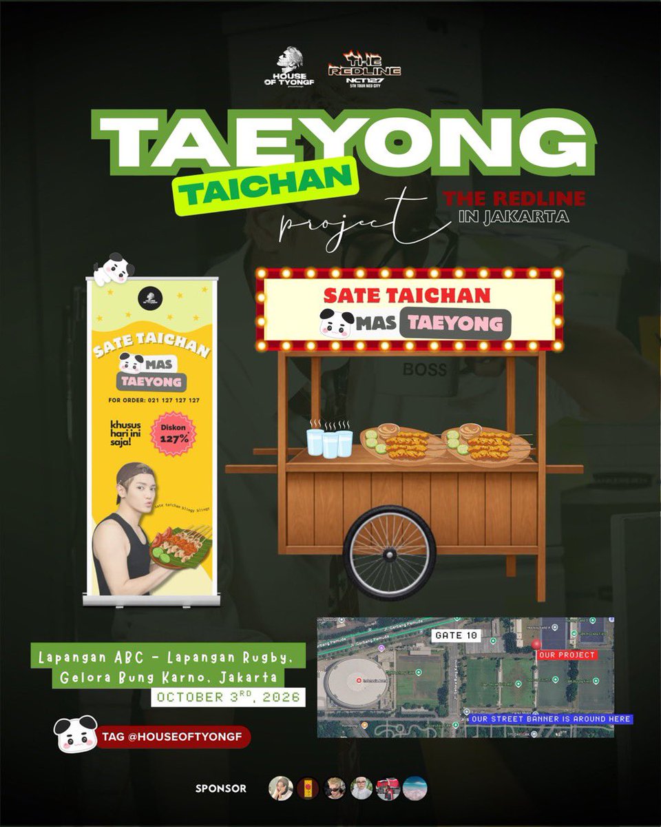 ltyspecials's tweet photo. ˗ˏˋ 🚒★ˎˊ˗ 𝐓𝐘 𝐈𝐆𝐍𝐈𝐓𝐄𝐒 𝐓𝐇𝐄 𝐑𝐄𝐃𝐋𝐈𝐍𝐄

Get your concert fuel at Sate Taichan Mas #TAEYONG 🍽️

📅 03 Oct 2026 
⏰ 09.30 AM 
📍Lapangan Rugby GBK

First come, first served. Show your TY merch to claim! 🎟️✨

©𝙷𝙾𝚄𝚂𝙴𝙾𝙵𝚃𝚈𝙾𝙽𝙶𝙵

#태용 #TYIGNITES_THEREDLINE https://t.co/yq0sTReYhD