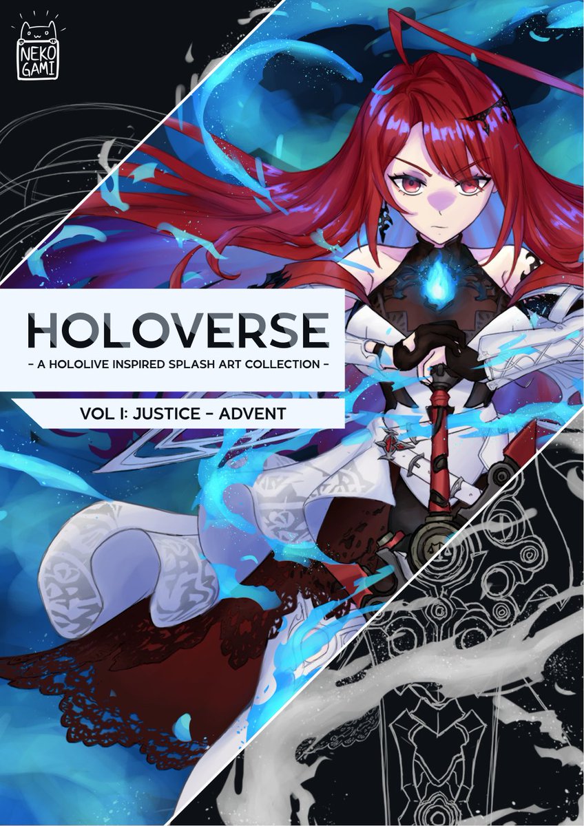 nekogami_kun's tweet photo. Hello! I'll be releasing my first ever artbook in #CF23 【Holoverse Vol 1】. Pre-Orders are available from Sept 26 - Oct 10, limited stock only so be sure to grab some while it's still here!

PO link in replies.
#comifuro23 https://t.co/QfMsWr0W9Q