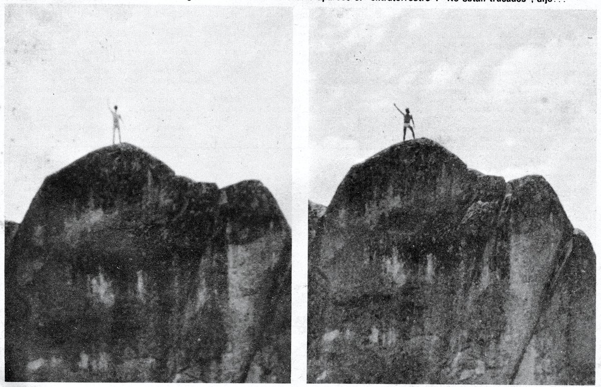 AlienArchiveX's tweet photo. In 1982, Lourdes Pizarro photographed a tall humanoid figure at Marcahuasi, Peru. On August 16, Oiga published the image on its cover as an alleged extraterrestrial photograph.
Full story: https://t.co/EgEKRGWJ97

#UFOs #Aliens #ufotwitter https://t.co/gVQrzmbkvg