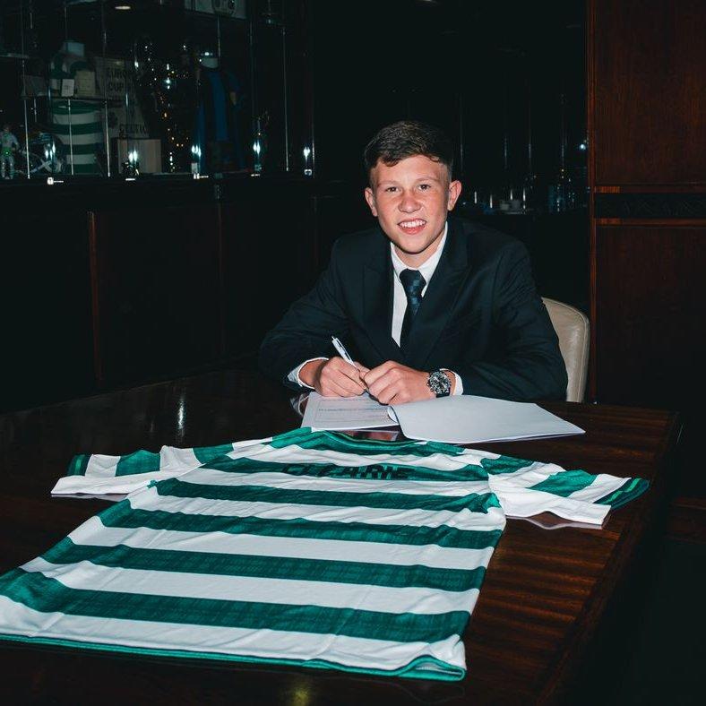 celticway1888's tweet photo. "Lucas Clearie, 17, has started the season in fine fettle, scoring 15 goals across 13 B team appearances in the Lowland League South and Challenge Cup. He also scored a hat-trick in last week's 10-0 win over Motherwell in the Scottish Youth Cup.

"Clearie is clinical in and around the penalty area. While left footed, he's more than comfortable on his right and makes up for his diminutive figure with continued goal scoring threat. 

"He made his Scotland under-19s debut on Thursday against Finland and signed his first professional contract with Celtic last summer.

"When Celtic signed Shim Mheuka on loan from Chelsea towards the end of the summer transfer window, many supporters questioned why Clearie wasn't promoted to the first team instead. However, there's a 17-month age gap between the pair, and given his elite grounding at Chelsea, Mheuka's far closer to the finished product. 

"Perhaps Clearie will get his opportunity in pre-season next summer."

More on Celtic's academy from @JoshMcCafferty7. ⤵️

🔗 https://t.co/tzfA1pZUBS