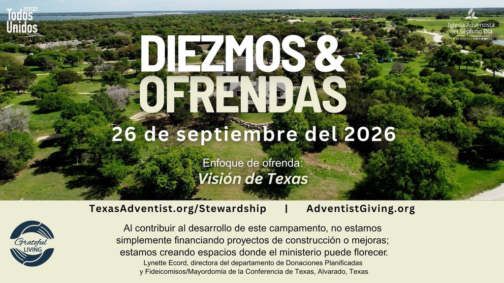 HispanosTXC's tweet photo. La ofrenda de este Sábado 26 de Septiembre del 2026, es para la Visión de Texas. Seamos dadivosos y continuemos siendo fieles en nuestra mayordomía con Dios.
#texas #adventistas #mayordomía https://t.co/F00QHRjSnz