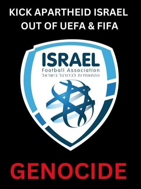 BladeoftheS's tweet photo. Ban Israel from UEFA. https://t.co/vqhykU9ntX