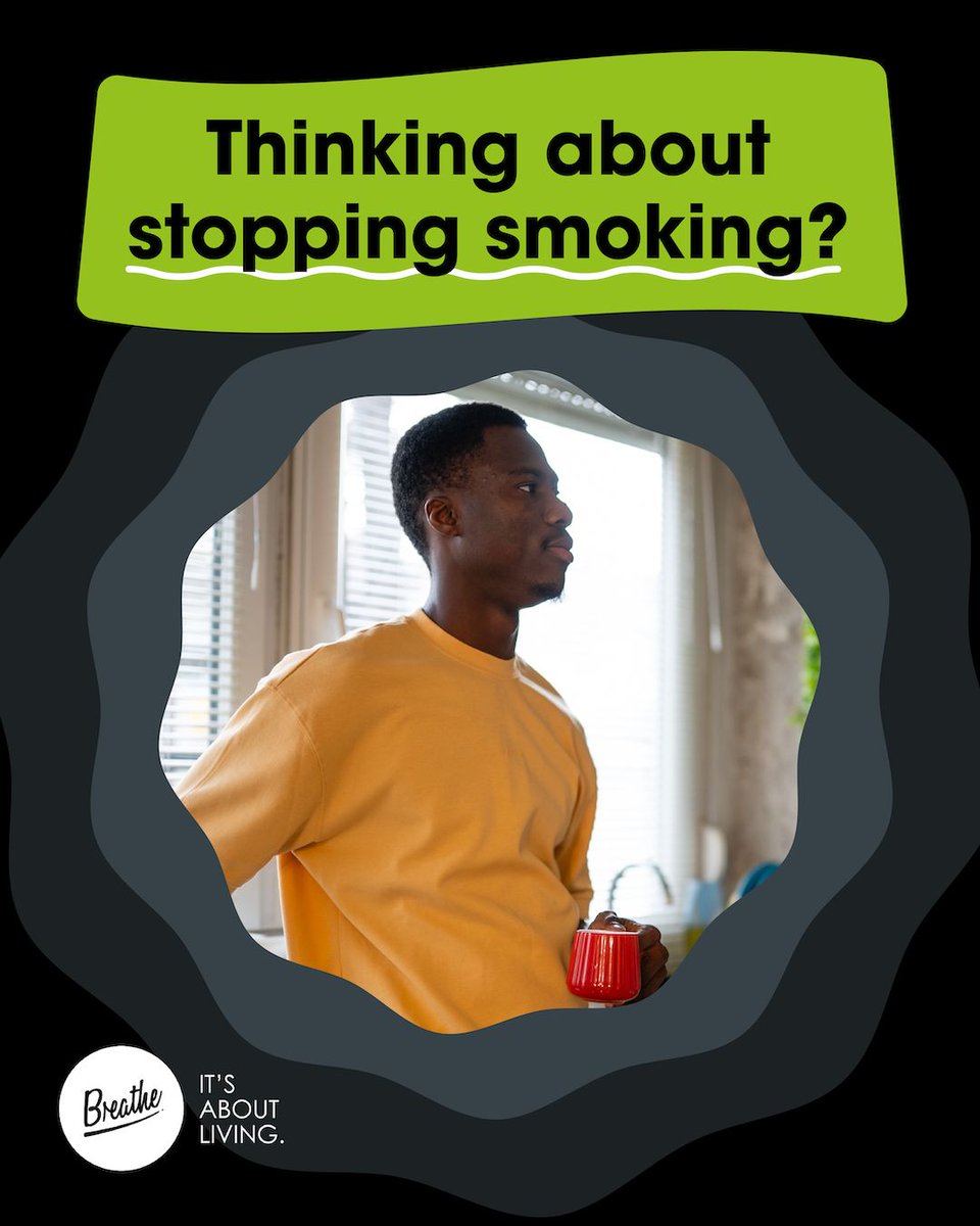 Breathe_Service's tweet photo. If you’re thinking about stopping smoking, even a little, that’s enough to start planning. 

We’ll help you build the confidence from there. 

Free, supportive, no judgement. Join thousands of other people committing to quit smoking this October.  
#Let’sQuitTogether #Health https://t.co/cIcnhgkHj4