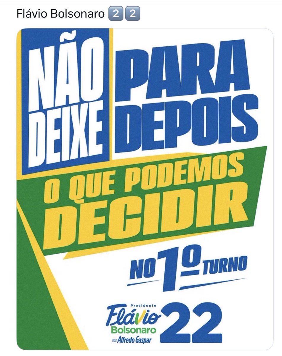 SERGIORICKBSB's tweet photo. VAMOS ABRAÇAR ESSA CAMPANHA E ENDIREITAR O BRASIL LOGO NO PRIMEIRO TURNO ! QUEM VAI ABRAÇAR ESSA CAMPANHA TAMBÉM ? 

É HORA DE MUDANÇA !
VAMOS NESSA , MEU POVO PATRIOTA! https://t.co/pyznnBz7s7