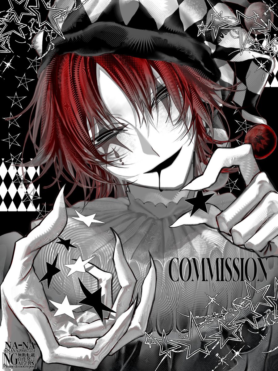 NANA29467251's tweet photo. COMMISSION🃏 https://t.co/0nOsIm1lNC