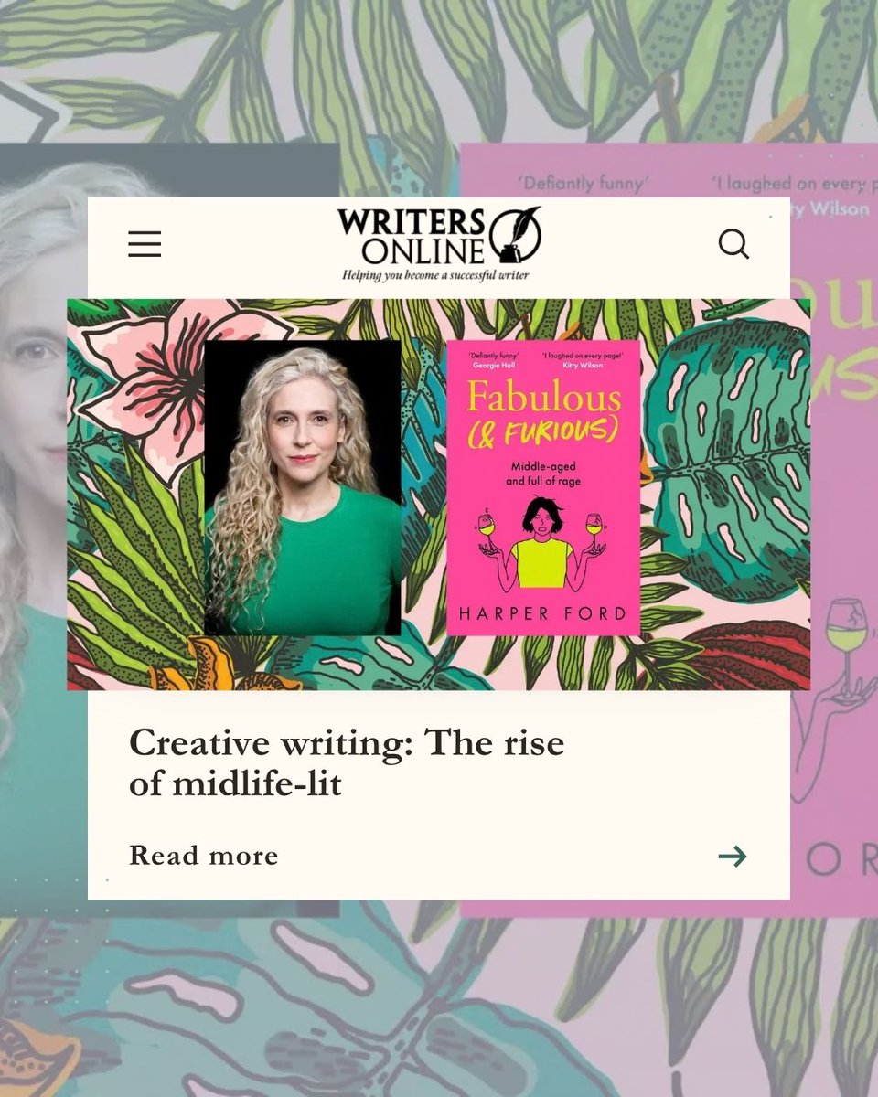 WritingMagazine's tweet photo. In our latest blog, Becca Mascull AKA Harper Ford looks at writing middle-aged coming of age stories, and why they're striking such a chord with readers.

Read the piece now. https://t.co/UhatiYTLI2 https://t.co/J0XNuV2CuN