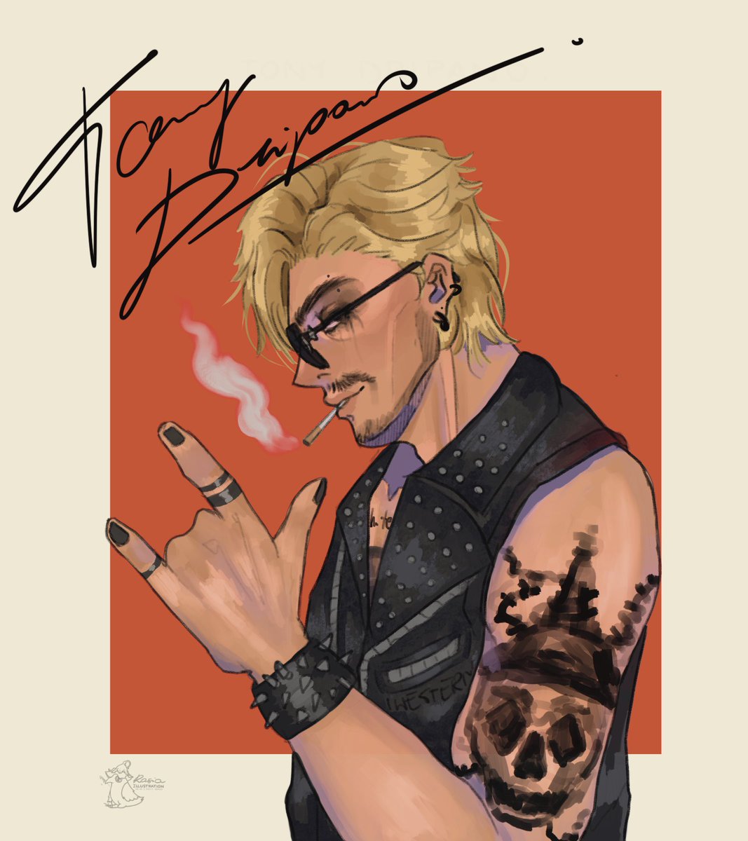 rasiaart's tweet photo. rockstar motherfucker #ROCKNROLL ???? 

#tonydripano #youngmulti #youngmultifanart #qsmptwt #gta https://t.co/L1pwKvEBJL