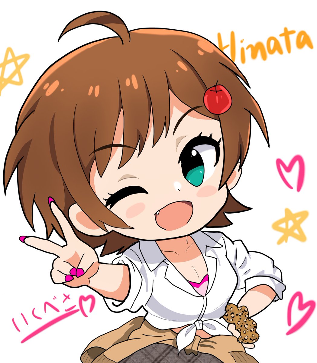 tono_sayokop's tweet photo. #木下ひなた 
#ミリシタ

リクエストからひなたさん！
いおりんに引き続きギャルっぽくしてみた🍎 https://t.co/TPVUqP58Uw