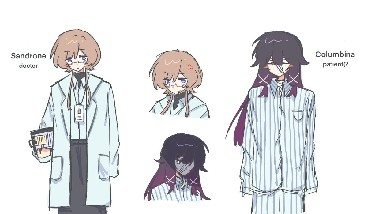 chunlio334082's tweet photo. Patient (?) Columbina and Doctor Sandrone
It’s just a concept for now 😊
#columdrone #sandbina https://t.co/xIEM2D07Qo