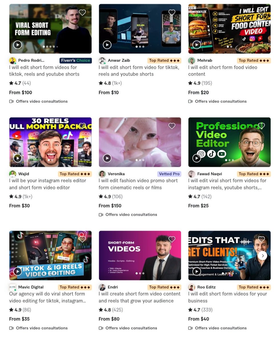 ShewazAli786's tweet photo. @alicrtv Looking for a reliable short-form editor? 
🎬 Check out this Fiverr Top Rated freelancer — great option for fast, engaging Reels/Shorts.

Check freelancers here: 
      👇👇👇
    https://t.co/jsDNp7XlXB        

#AD https://t.co/vIIuyJOaH4