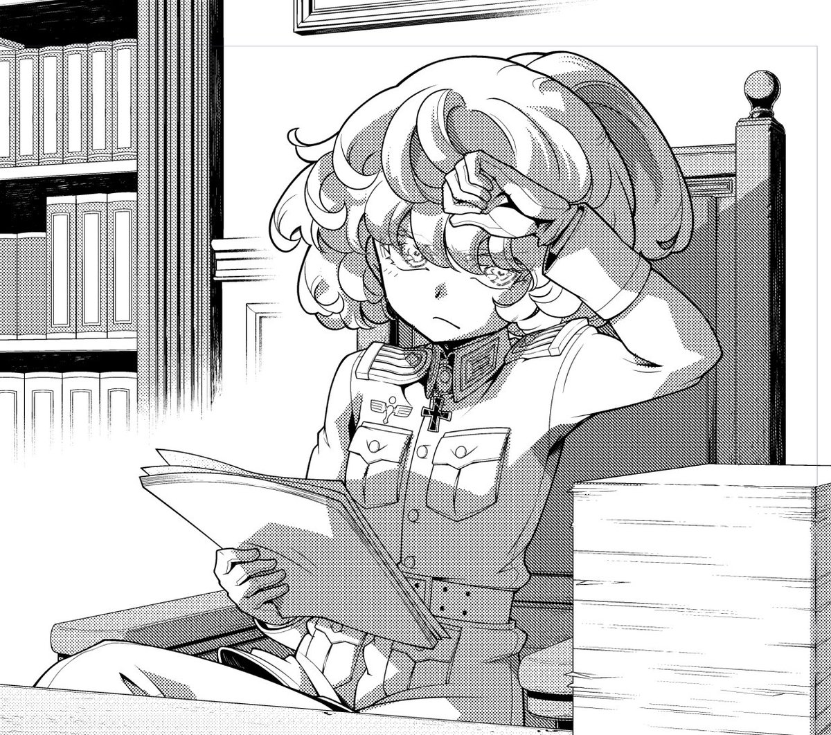 yooochika's tweet photo. 今月のコミカライズ版幼女戦記は新章準備と『幼女戦記Ⅱ』特典用マンガの作業のためお休みです！
アニメ『幼女戦記Ⅱ』をお楽しみいただいた大隊戦友諸君はぜひそちらもお楽しみに、今のうちにご予約ください！ https://t.co/kT0XF7JwwD