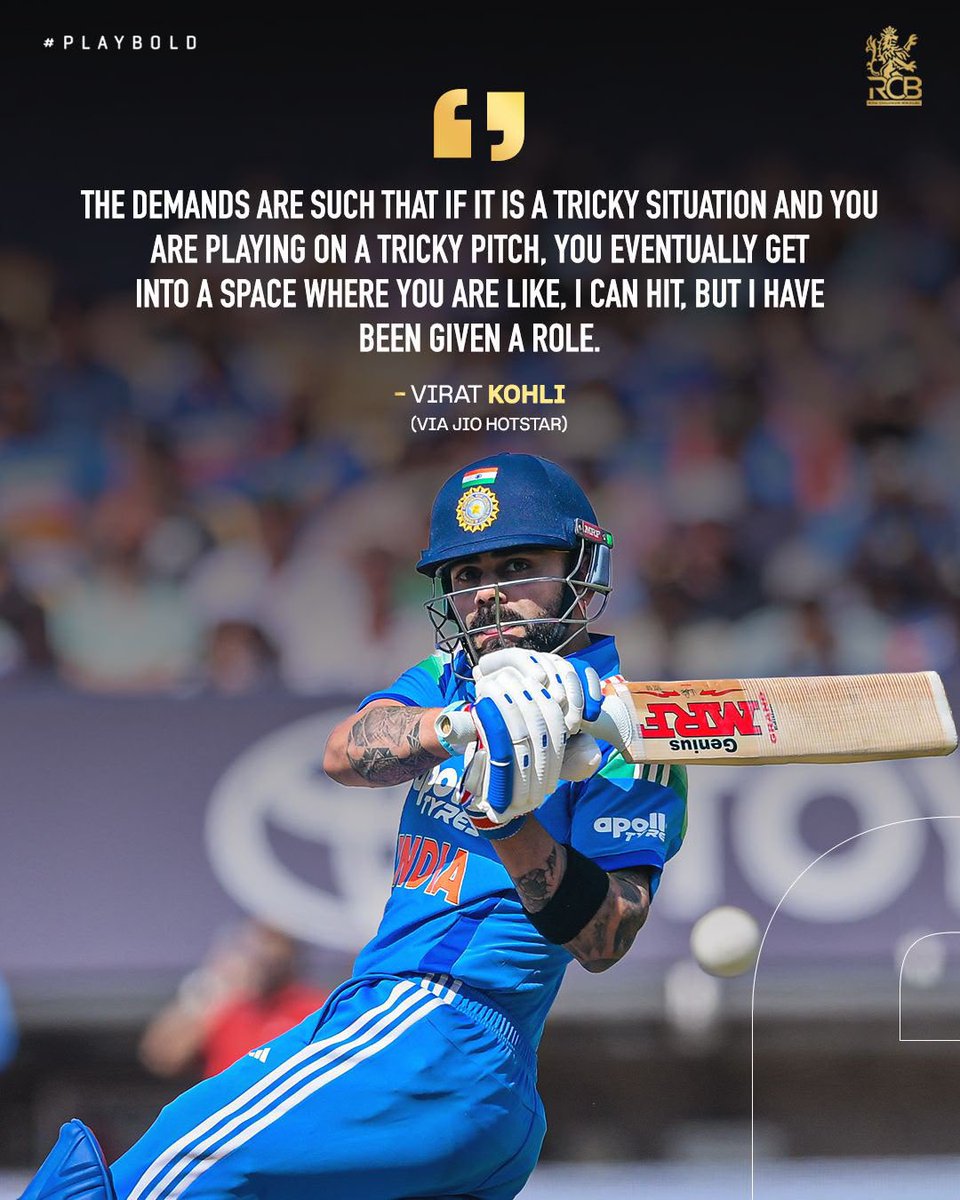 RCBTweets's tweet photo. The freest version of VK, is the most dangerous version of VK. 😮‍💨🔥

#PlayBold #ನಮ್ಮRCB https://t.co/613haJJLxY