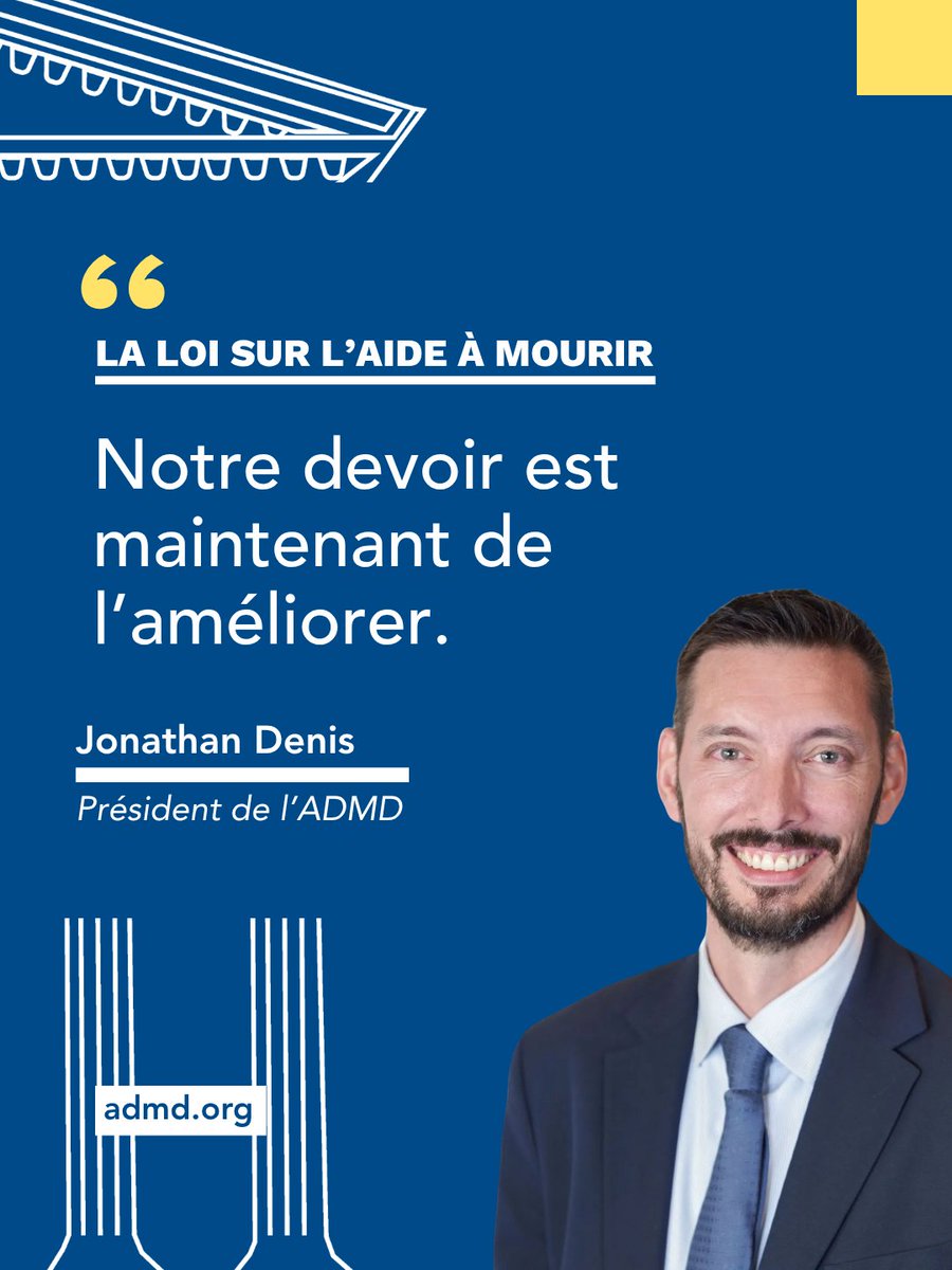 ADMDFRANCE's tweet photo. 👉🏼 La loi sur l’aide à mourir est désormais adoptée. Pour l’#ADMD, une nouvelle étape s’ouvre.
À #Nîmes, @JonathanDenis rappelle que l’association entend désormais défendre son application et porter les évolutions qu’elle juge encore nécessaires.
💬 « Notre devoir est maintenant de l’améliorer. » Discours de @JonathanDenis, président de l'#ADMD
#Admd46Ag
Suivre le direct : https://t.co/8iTfNF6WI0