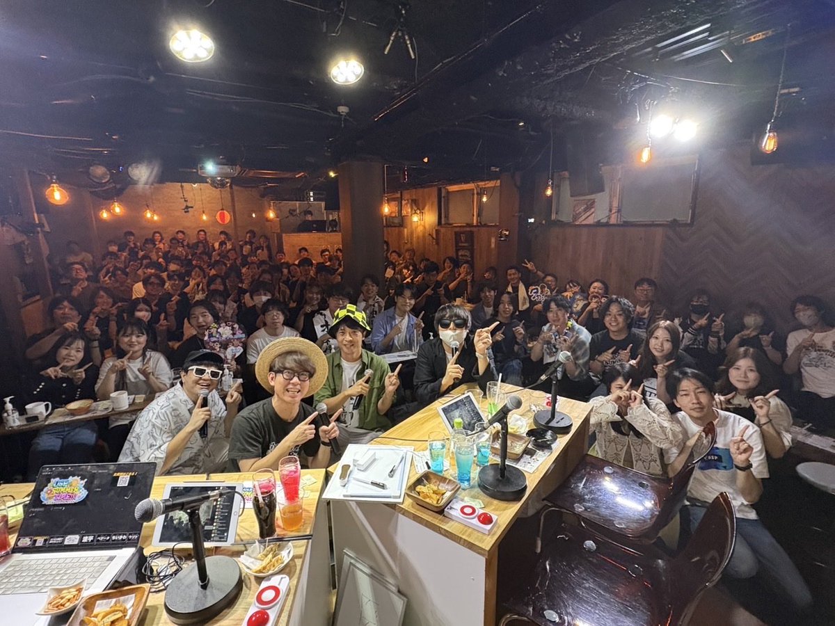 osp_10thAnniv's tweet photo. ／
ありがとうございました🎉
＼

大阪イベント、今日1日ありがとうございました🙌

1部と2部、それぞれ楽しんでいただけましたでしょうか？🏖️✨

そして、今年もイベントの機会をくださった梅田ラテラルさん、ありがとうございました🍹

皆さまの感想もたくさんお待ちしてまーす🤩📣

#OSPSUMMERTIME https://t.co/wSpjZW4Keh