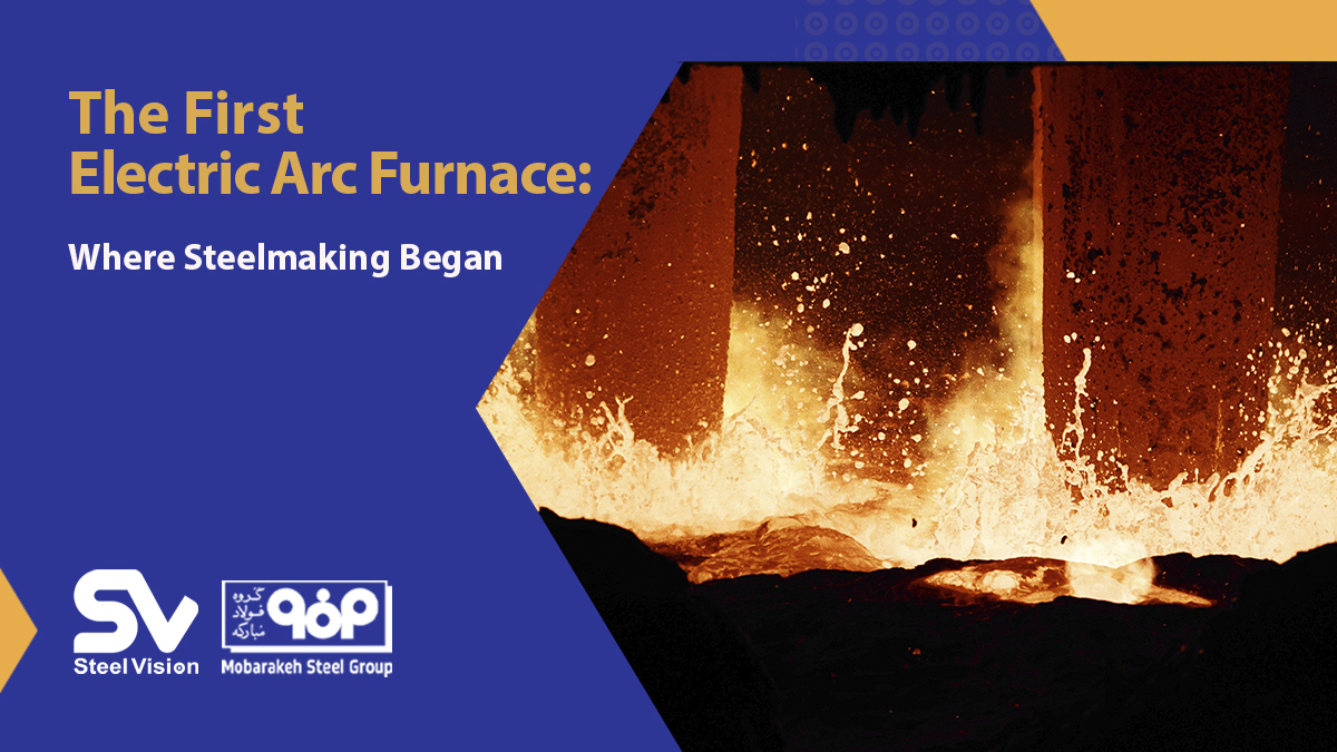 steelvision_msc's tweet photo. 26 September 1991. 

Mobarakeh Steel's first electric arc furnace was inaugurated. 

From 2.4 to 7.2 million tonnes per year. 

Records: 162 heats in 24 hours, 824,000 tonnes monthly. 

Today, half of Iran's steel comes from Mobarakeh Steel.

#SteelVision #MobarakehSteel #EAF https://t.co/7he9FtZWKa