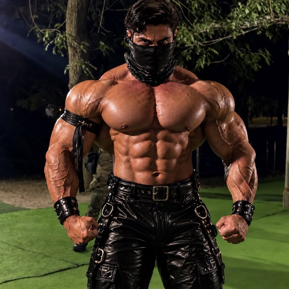 SlickEliMuscle's tweet photo. Forged to serve. Growing up to obey. Every muscle is discipline, every step is loyalty. A soldier molded to become bigger, stronger and worthy of serving my Gods @ultimatetylerr and @ultimatesimon 

#MuscleSoldier #Bodybuilding #MuscleGrowth #Obedience https://t.co/J8MKnGksme