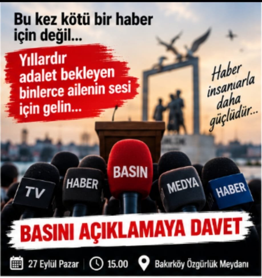 Tomrisxkie's tweet photo. Basını Açıklamaya Davet

@ihacomtr
@ankahabera @HaberCnnturk @dhainternet @ahaber @benguturktv @szctelevizyonu @halktvcomtr @tgrthabertv @Haberturk https://t.co/cxwWXwhKfD