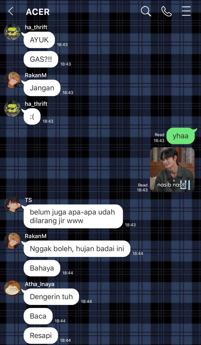 hiroyuki_meru's tweet photo. Anak-anak ACER kalau gabut three tweets AU
Note: Navil's pov
#ACER_Meru #originalcharacter https://t.co/AtmjskOw5C