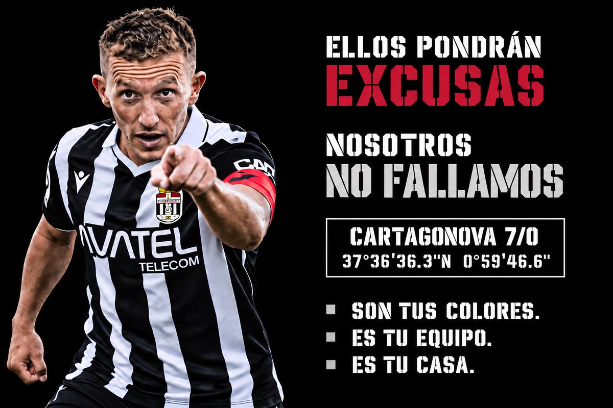 Curva_Vickers's tweet photo. NO HAY EXCUSAS .
LLENEMOS EL CARTAGONOVA . https://t.co/BW0hILHJ2i
