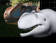 SnowyMoon69's tweet photo. @RottedH Why are we larping Yangchuanosaurus to defend the JWE3 design? You can clearly see the crest is not there, it just has a regular allosaurid crest, at best it has a bumpy nose which doesn't connect to the actual crest. https://t.co/2E3ep2Cg73