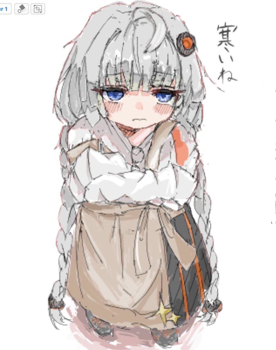 kkkkk_a_i's tweet photo. 絵チャで描いたあかりちゃん https://t.co/lHAjdJHQl8