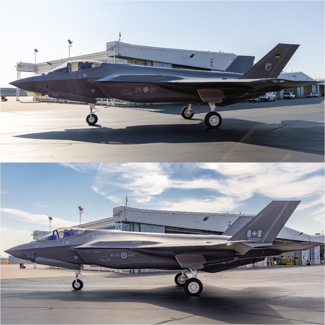 NatSecLedger's tweet photo. Just a few days apart. 🇩🇪⚡️🇨🇦 (📸Lockheed Martin) https://t.co/ACiWBEr0t9