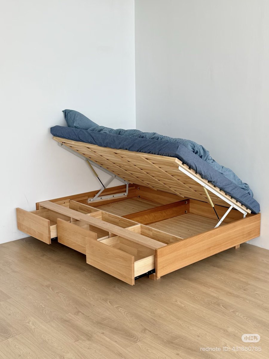 ichfuyu's tweet photo. DIPAN KASUR BER STORAGE BUAT RUANG PENYIMPANAN TAMBAHAN😭

pas buat kamar minimalis🤩💖 https://t.co/6axKQEP8mH