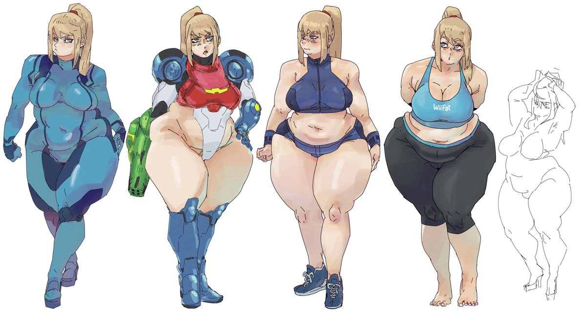 NinTenPeaches's tweet photo. Thicc tsundere Samus part 4
Wii Fit Trainer's fit is quite elastic 👌

#Metroid https://t.co/lpbePHOayt