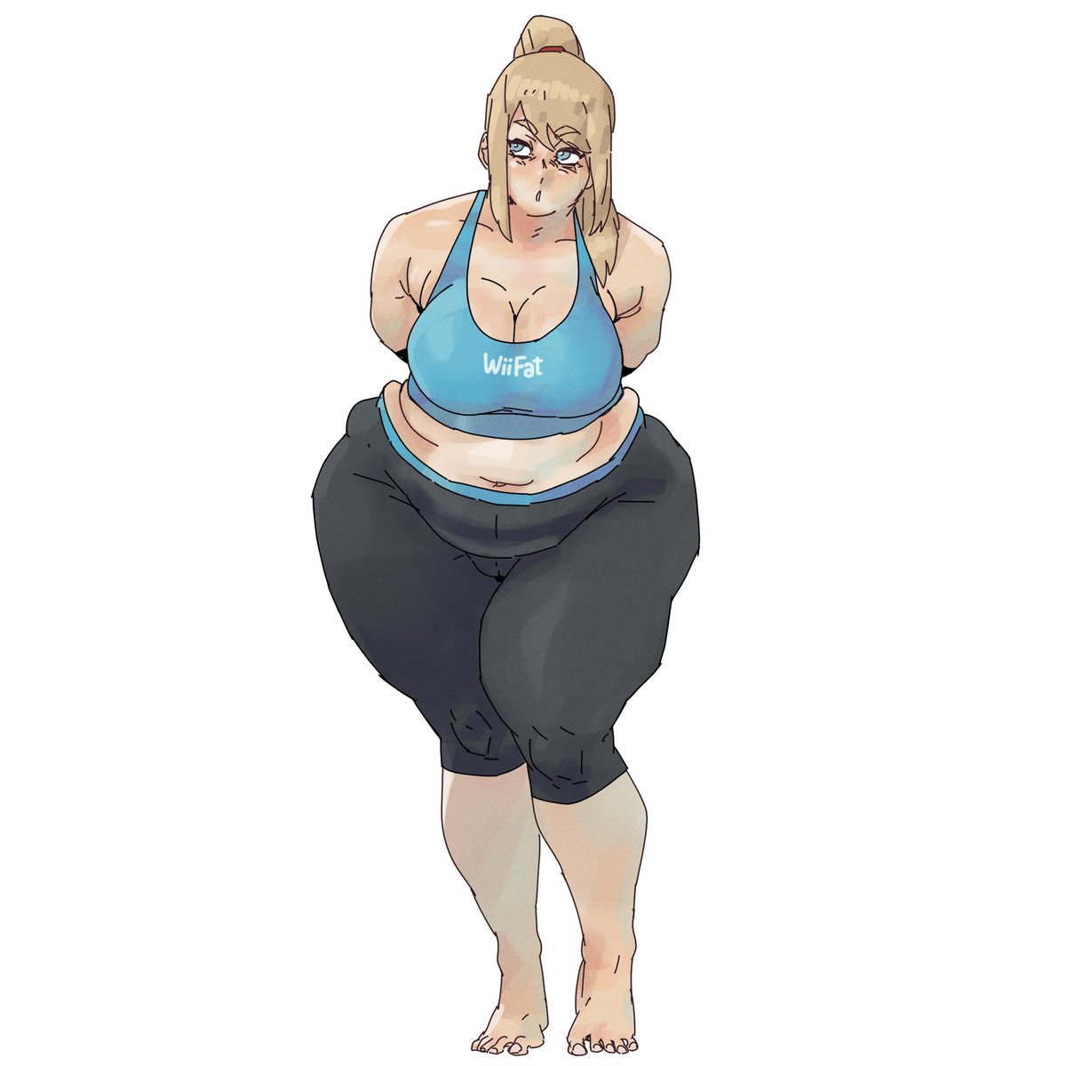 NinTenPeaches's tweet photo. Thicc tsundere Samus part 4
Wii Fit Trainer's fit is quite elastic 👌

#Metroid https://t.co/lpbePHOayt