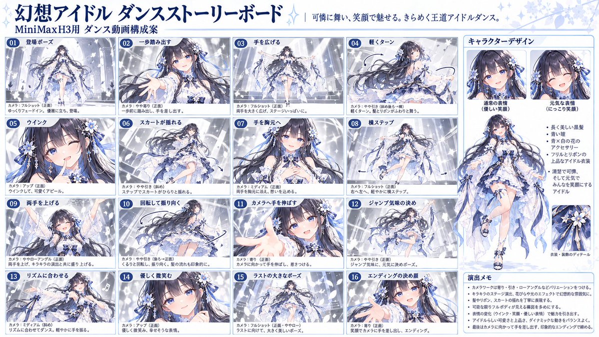 shimotti_ai's tweet photo. AI生成で完璧にキャラ固定したい人は
GPTimage2.5でリファレンスシートを作ってください。

AI美女を生成していると人物がブレることが多い。

・正面／横／後ろの全身
・顔の輪郭とパーツ
・体型と頭身のバランス
・髪型と髪色
・表情のバリエーション
・衣装や小物の細部
・肌の質感と年齢感

などの要素を固定して
お気に入りの子を生成し放題。

実写、アニメ系、CGも可
このプロンプトは↓