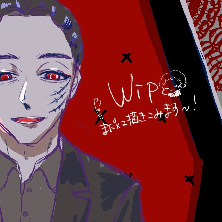up9ussafj's tweet photo. wip 厚塗りどう塗るんだ？ってなってる https://t.co/4jQFV31Nz5