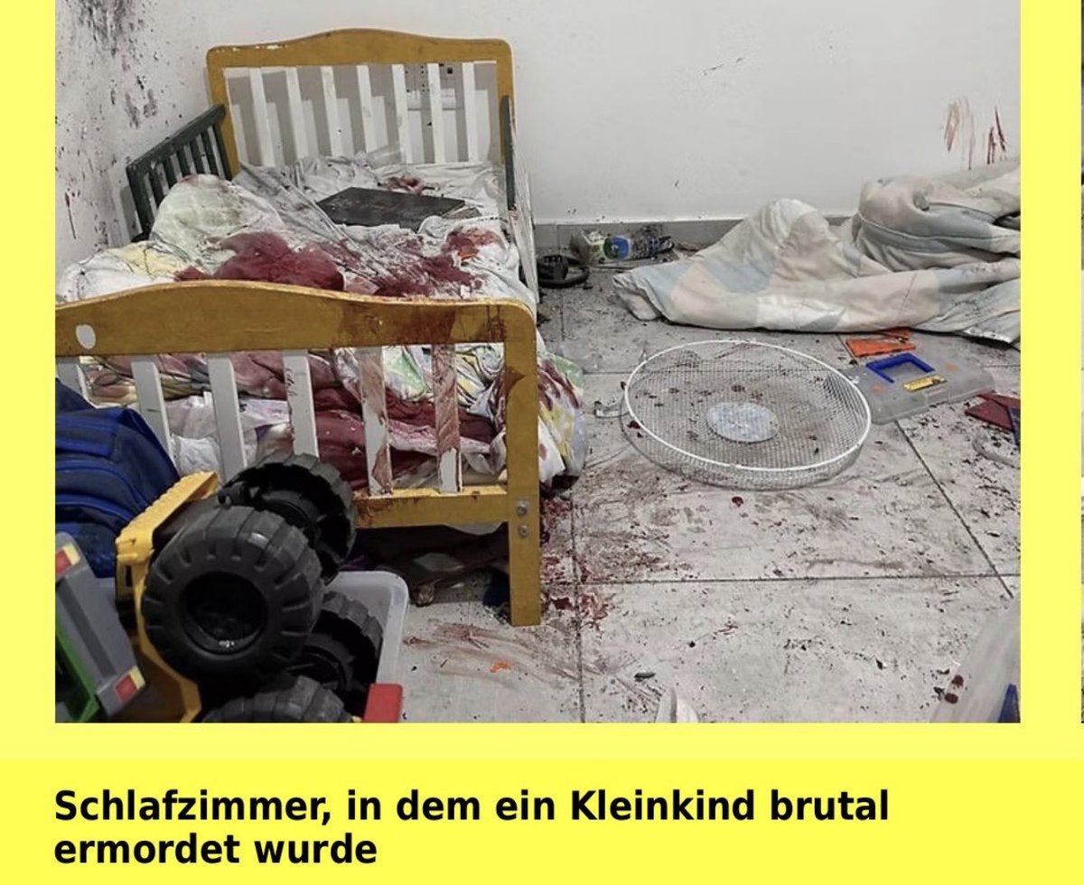 Georg_Pazderski's tweet photo. „Immer mehr Europäer bezeichnen sich als ‚pro-palästinensisch‘“

Warum sollte man sich mit Menschen solidarisch erklären, die am 07. Oktober 2023 frenetisch gefeiert haben, dass

◾️Babys in der Mikrowelle verbrannt und Kinder erschossen wurden,
◾️schwangeren Müttern der Bauch aufgeschlitzt und der Embryo vor ihren Augen ermordet wurde,
◾️Frauen gefoltert, vergewaltigt und erschossen wurden,
◾️Frauen die Genitalien verstümmelt wurden,
◾️Augen herausgerissen und Gliedmaßen von Kindern abgeschnitten wurden,
◾️mit abgeschnittenen Frauenbrüsten Fußball gespielt, während die verstümmelten Frauen weiter vergewaltigt wurden,
◾️Familien verbrannt oder zusammengebunden und anschließend verstümmelt wurden,
◾️Familienväter vor den Augen ihrer Kinder mit Kerosin übergossen und verbrannt wurden,
◾️Leichen geschändet wurden,
◾️ auch Kühe und Hunde abgeschlachtet wurden,
◾️…

Israel hat JEDES RECHT sich zu schützen und alles zu tun, dass es keinen 07. Oktober mehr geben wird.

https://t.co/GpAm3Qm5ek